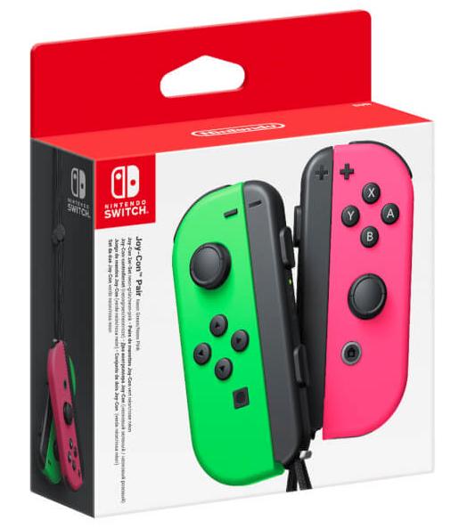 Nintendo Switch Joy-Con Controller Pair - Neon Grøn/ Neon Pink (L + R)