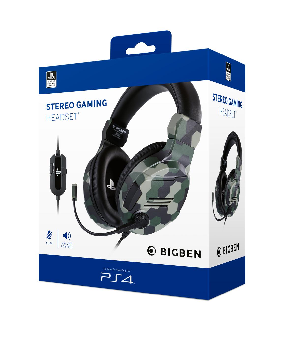 Nacon PS4 Gaming Headset V3 - Grøn - Headset - Sony