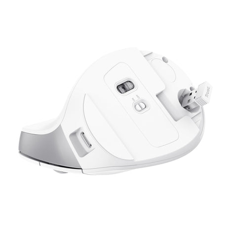TRUST BAYO II ERGONOMIC TRÅDLØS MUS - HVID