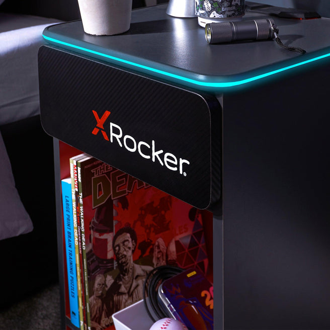 XROCKER CARBON-TEK BEDSIDE WITH WIRELESS CHARGING