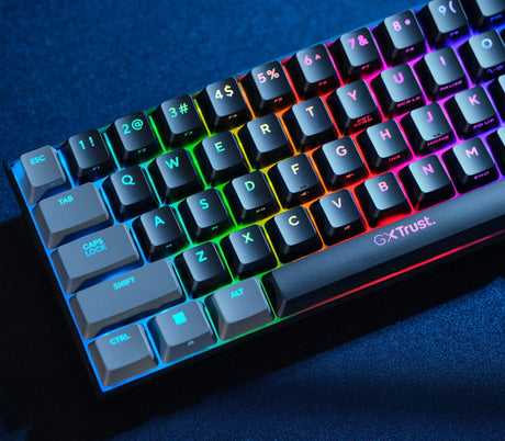 Trust GXT 867 Acira – 60% gaming-tastatur, nordisk
