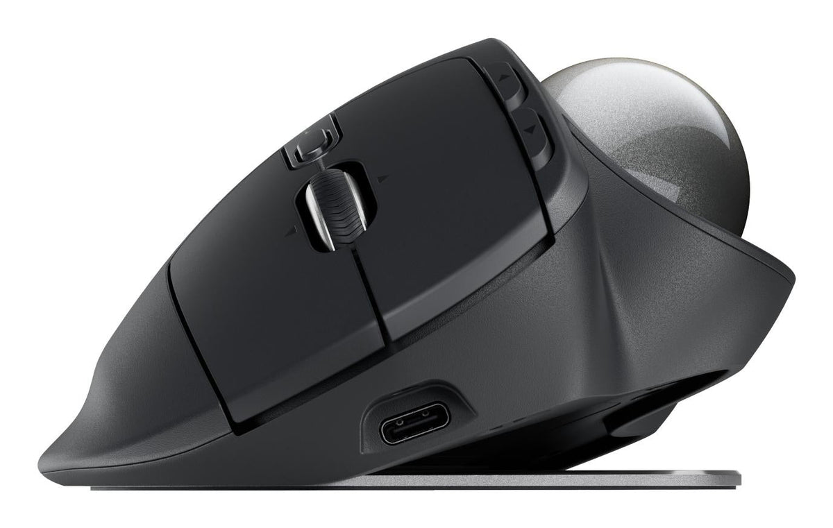 Logitech - MX Ergo S Advanced Wireless Trackball Black