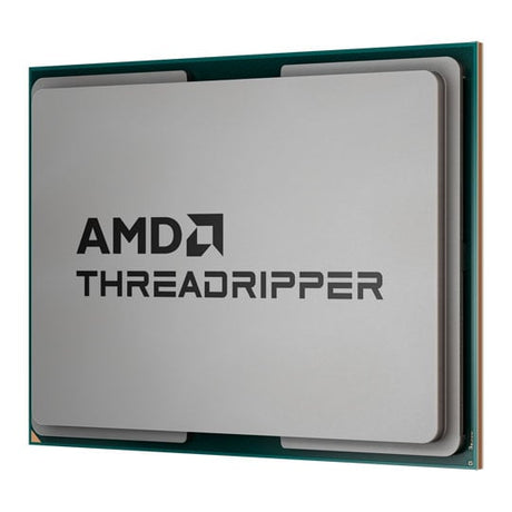 AMD Ryzen Threadripper 9980X – processoren uden køler set skråt ovenfra