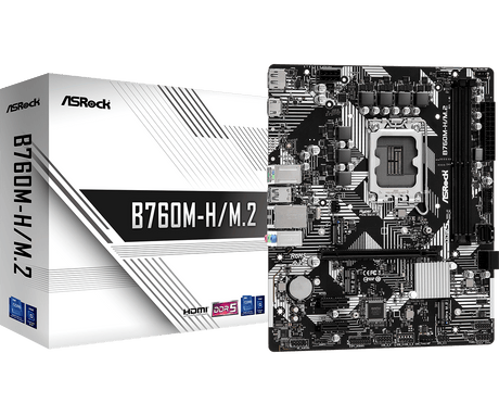 Asrock B760M-H/M.2 - mATX DDR5 LGA1700 ASRock