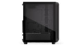 Sort Endorfy ARX 500 Air-PC-kabinet – tomt kabinet set fra glassiden