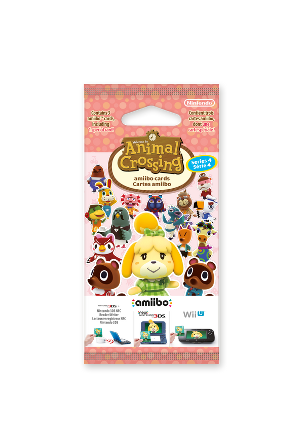 Animal Crossing amiibo Card Pack Series 4 – 3 kort