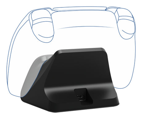 Trust GXT 255 – sort opladningsstander til PS5 – monteringsillustration