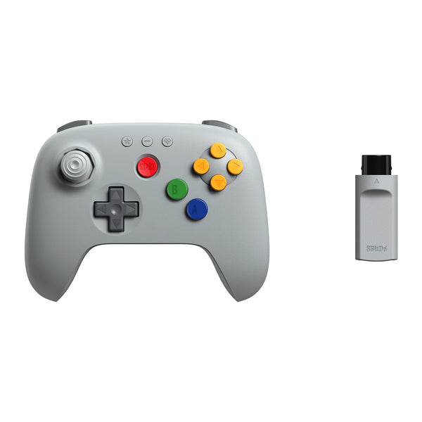 8Bitdo - 64 Wireless 2.4G Controller - Grey