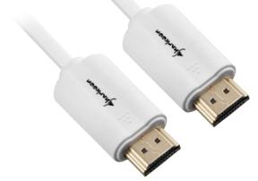 Sharkoon HDMI kabel – hvid, 1 m, 4K