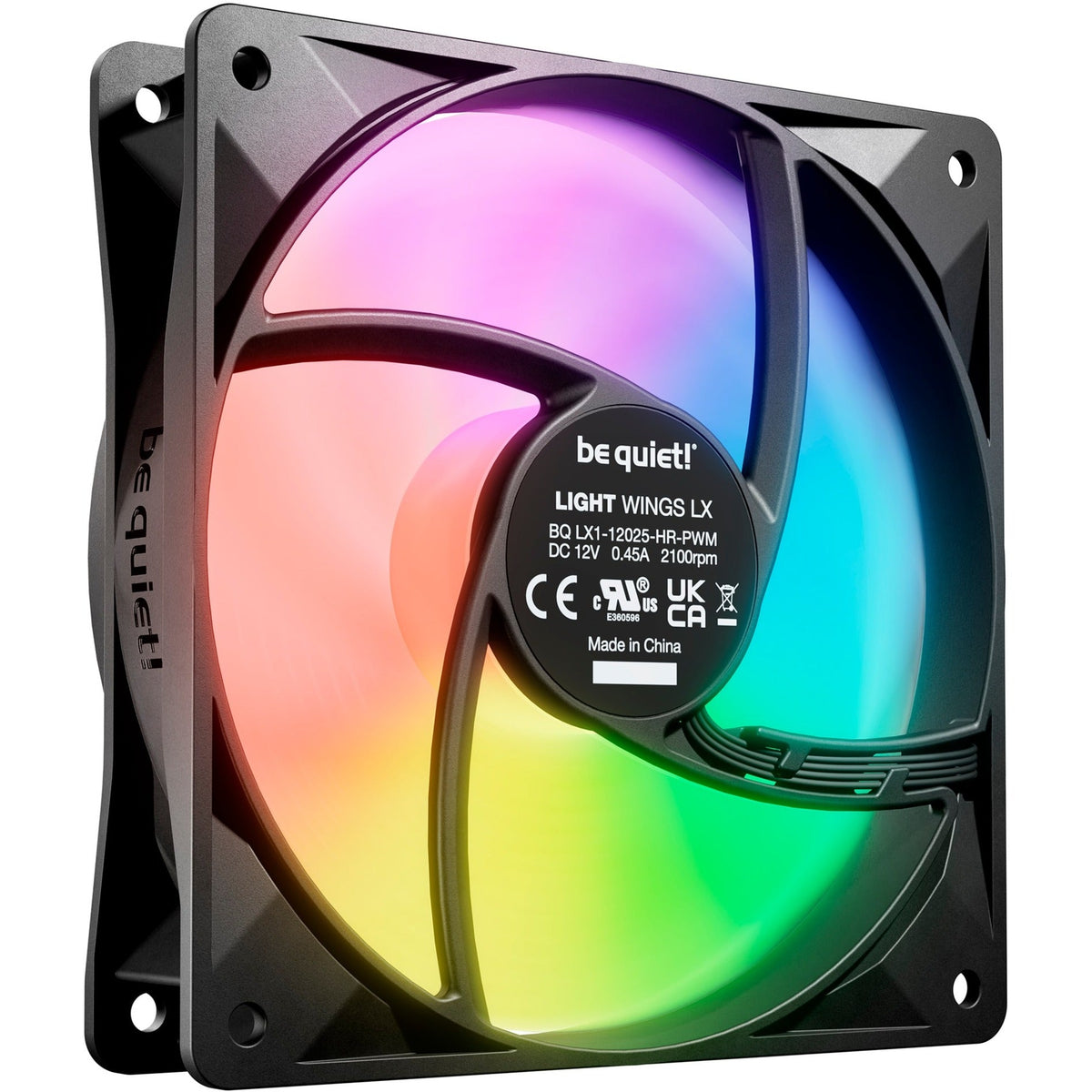 be quiet! Light Wings LX PWM high-speed 120 mm triple pack, case fan (black, pack of 3)