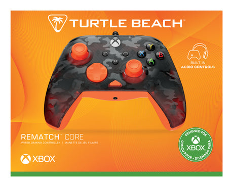 Turtle Beach Rematch Core – Xbox/PC – Ghost Black Camo/Orange – emballagens front