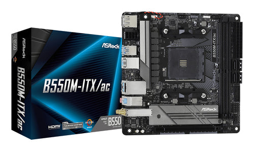 ASRock B550M-ITX/ac bundkort - produktbillede 1