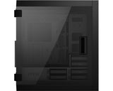 MSI MPG SEKIRA 500P – sort PC-kabinet – sidepanel fra anden vinkel