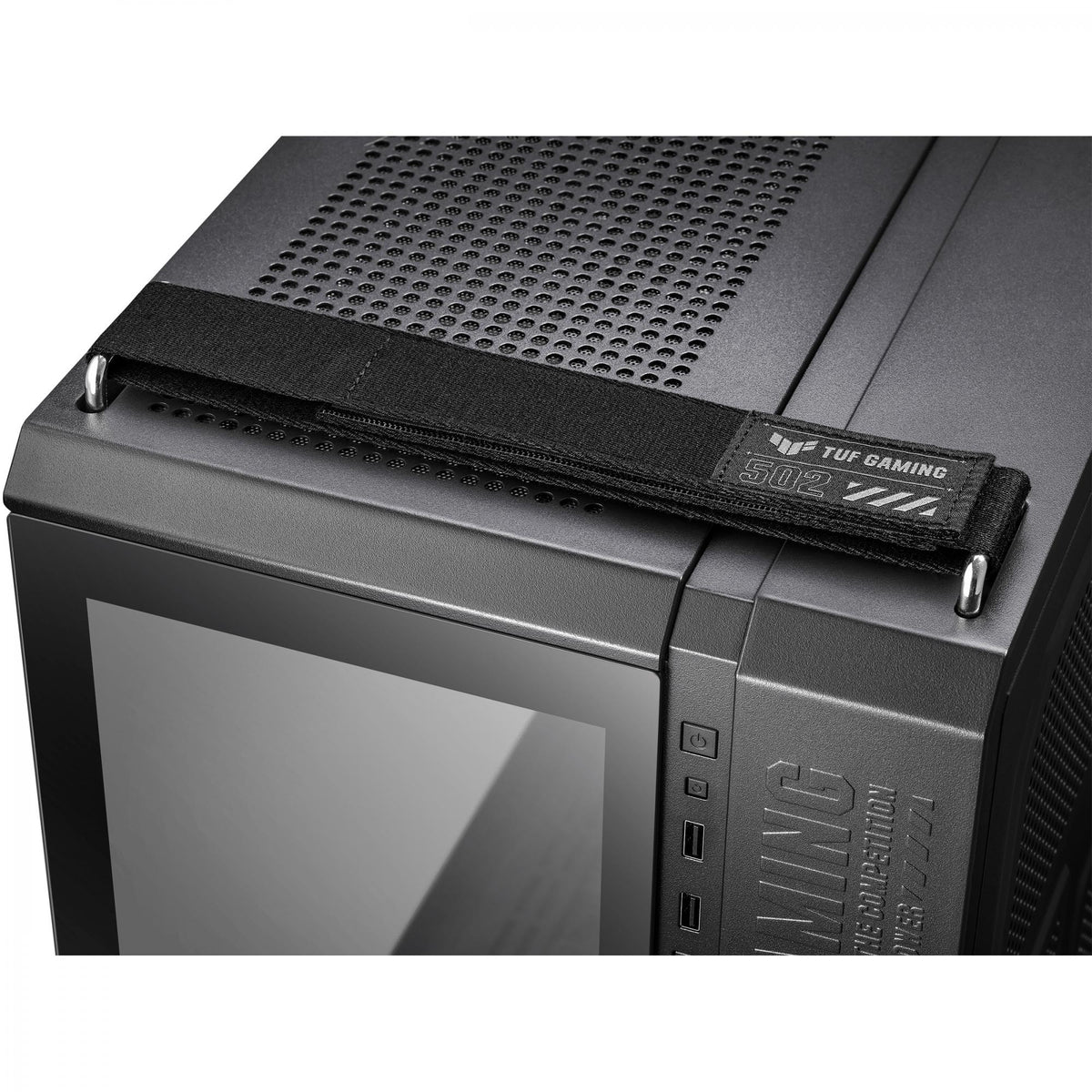 ASUS TUF Gaming GT502 PLUS Tempered Glass Dual Chamber Case Black w. 4x120mm Pre-installed ARGB Fans