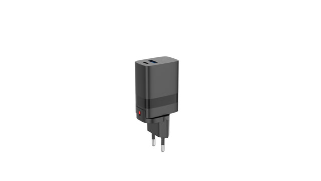 Speedlink rejseoplader – med europæisk stik og USB-porte