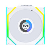 Lian Li UNI FAN SL Wireless LCD, Hvid- 120mm