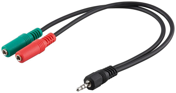 Goobay PC-datorheadset två 3,5 mm (4-poligt)