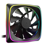 Sharkoon SHARK Lights RGB PWM Black 120mm ARGB PWM PC Case Fan Sharkoon