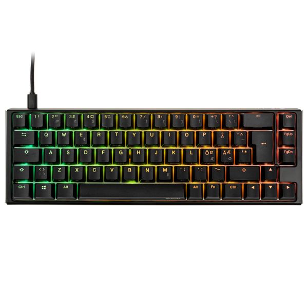 Ducky One 3 - Klassisk Sort / Hvid Nordic - SF 65% - Gateron Baby Kangaroo - RGB