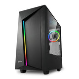 Sharkoon REV100, tower case (black, tempered glass)