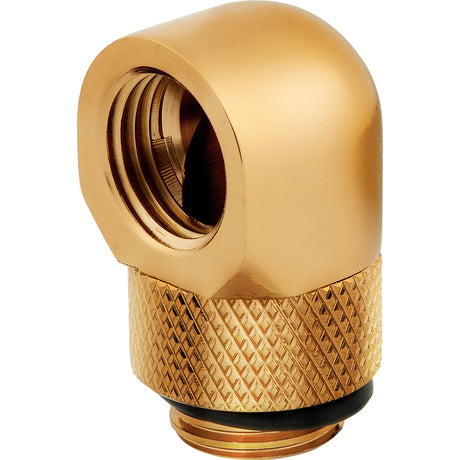 CORSAIR Hydro X Series 90° Rotary Adapter Kølevæske system tilpasning 2-pack Guld