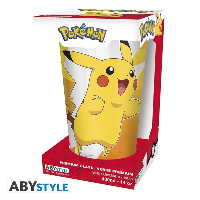 POKEMON Large Glass Premium - Pikachu foil - 400 ml Abysse
