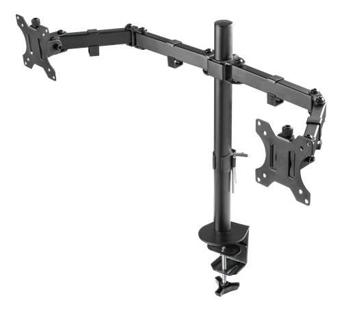 Deltaco - Dubbel skärmarm - 13"-32" skärmar - Svart