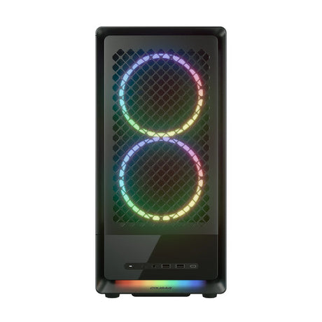 COUGAR DUOAIR RGB kabinet – sort – produktdetalje
