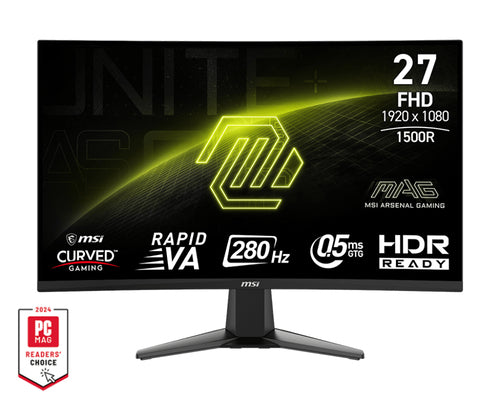 MSI MAG 276CXF – 27″ gamingskærm, 1920 × 1080, 280 Hz