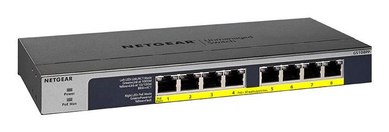 Netgear 8PT POE/POE+ GIGABIT UNMANAGED SWCH Netgear International Limited
