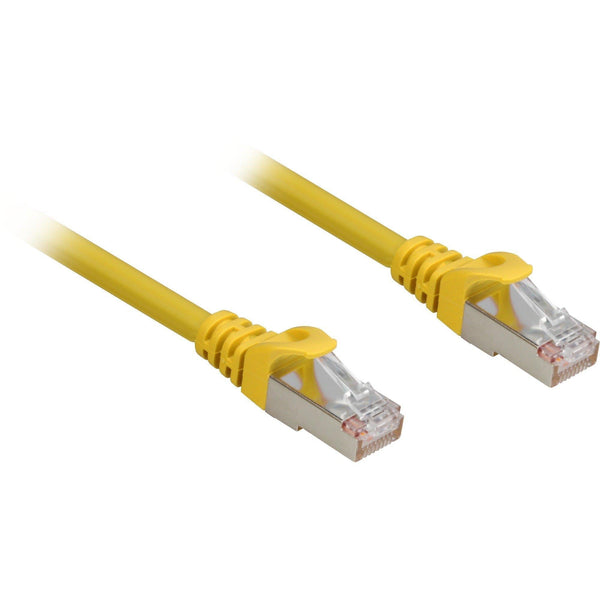 Sharkoon Cat.6a S/FTP netværkskabel – gul, 5 m