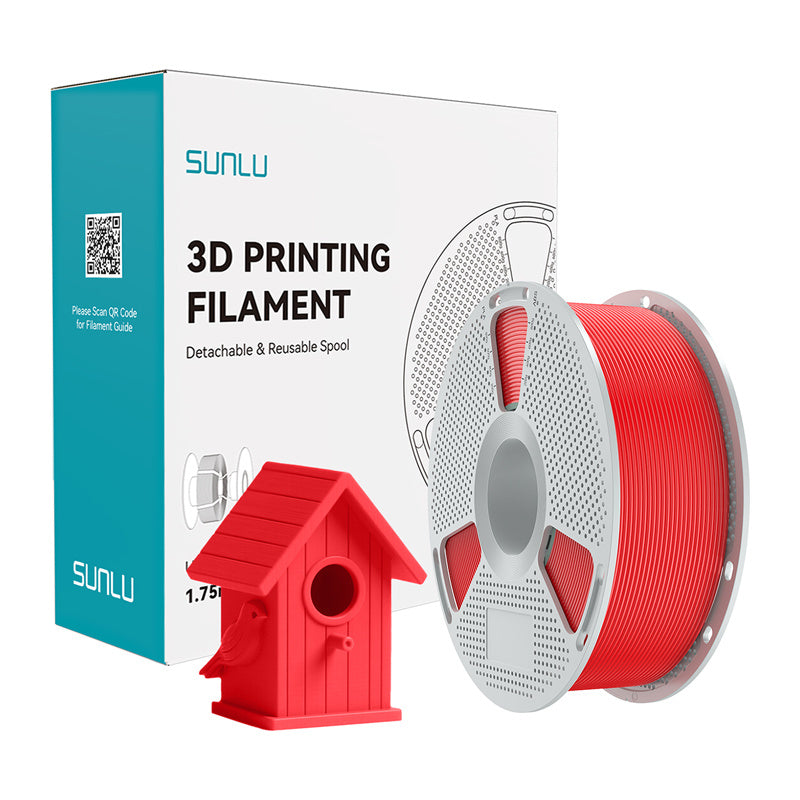 Sunlu ASA filament – rød, 1,75 mm, 1 kg