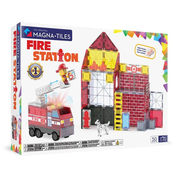 MAGNA-TILES Fire Station – Magnetisk byggesæt