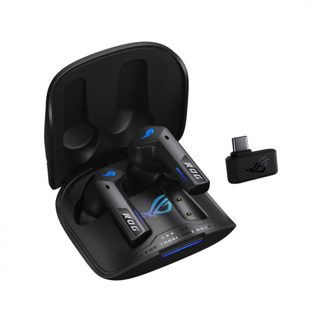 ASUS ROG Cetra True Wireless SpeedNova Headphones, 2.4 GHz & Bluetooth 5.3 - Black