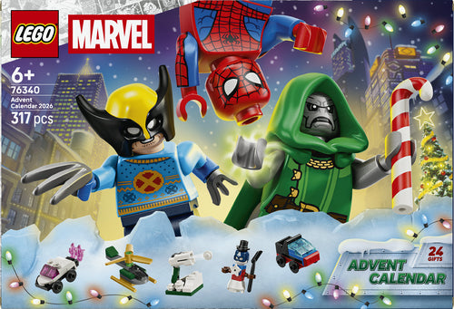 LEGO 76340 Marvel-julekalender – emballagens forside