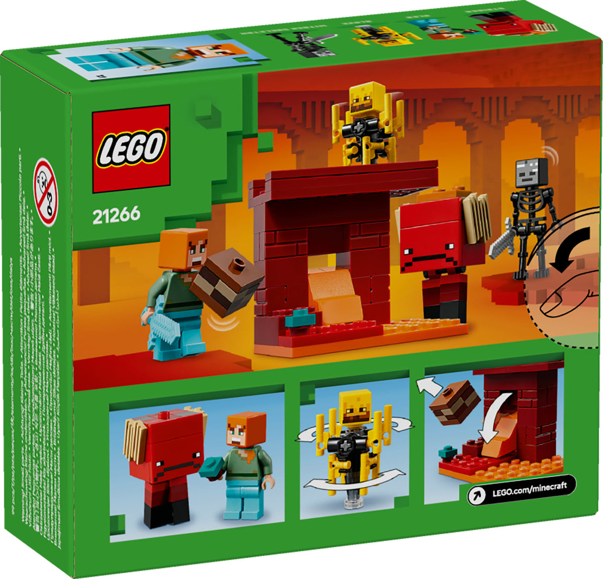 LEGO 21266 Minecraft The Lava Duel in the Nether