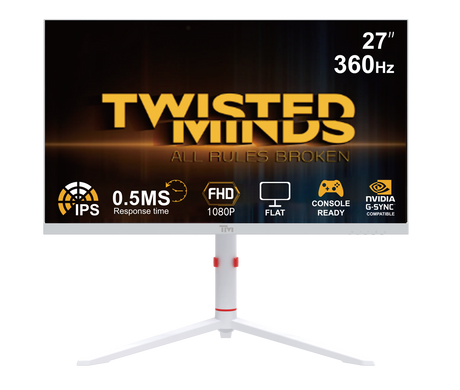 TWISTED MINDS ARTIC PRO SERIES 27" FHD - 360HZ - WHITE