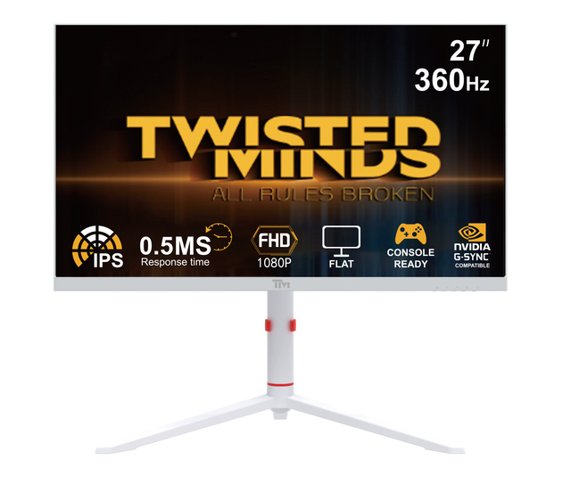 TWISTED MINDS ARTIC PRO SERIES 27" FHD - 360HZ - WHITE