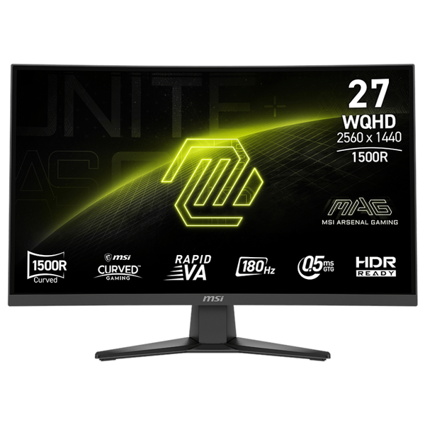 MSI MAG 275CQFDE E18 – 27″ gamingskærm, 2560 × 1440, 180 Hz