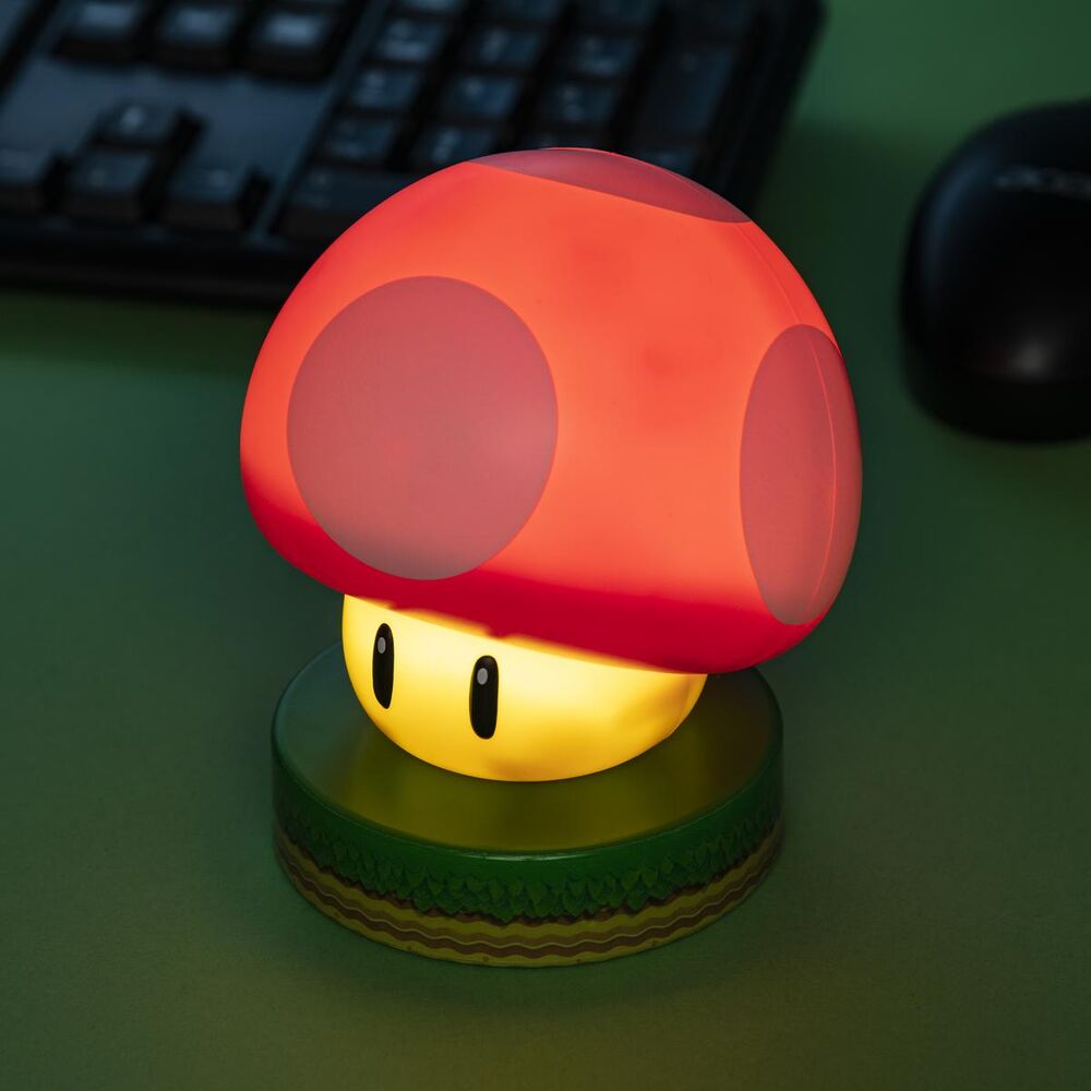 PALADONE Lampe Icons - Super Mushroom 12 cm