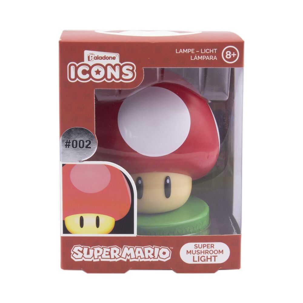 PALADONE Lampe Icons - Super Mushroom 12 cm