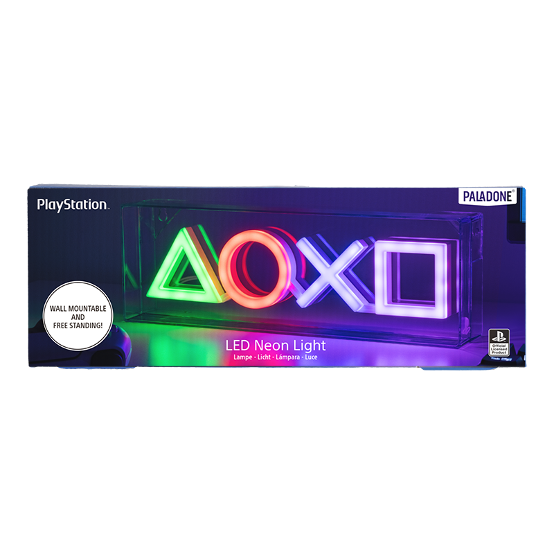PALADONE Playstation -Symboler LED Neonlys 15 x 30 cm