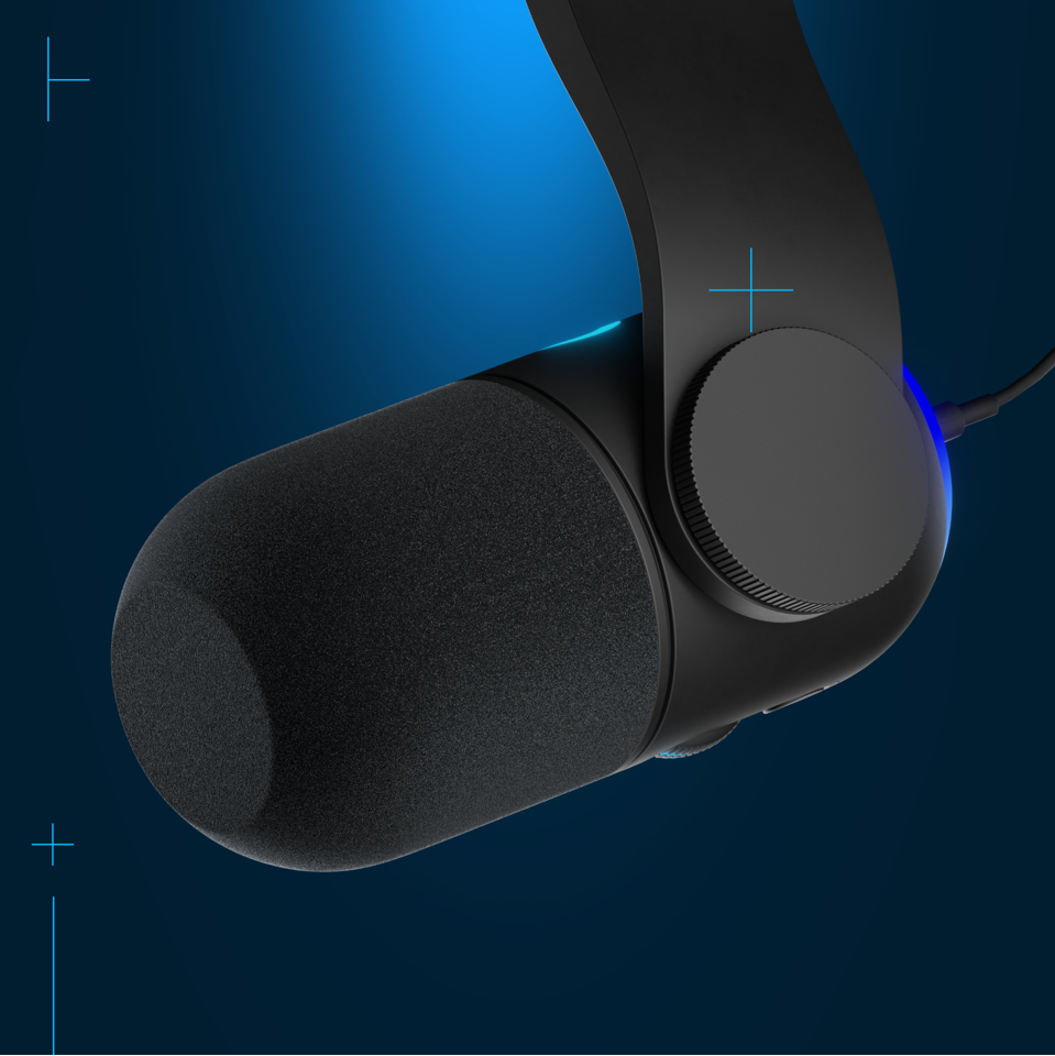 Logitech - Yeticaster GX Dynamic RGB Gaming Mic