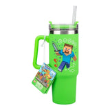 PALADONE Minecraft Grøn 900ml Multiway Rejse kop med sugerør
