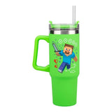 PALADONE Minecraft Grøn 900ml Multiway Rejse kop med sugerør