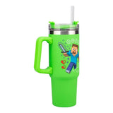 PALADONE Minecraft Grøn 900ml Multiway Rejse kop med sugerør