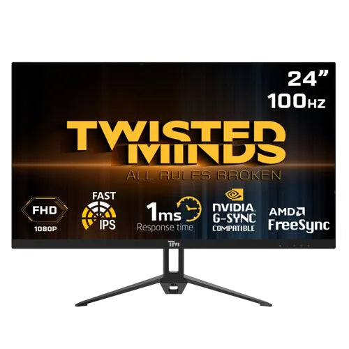Twisted Minds 24-tommer gamingskærm med 100 Hz