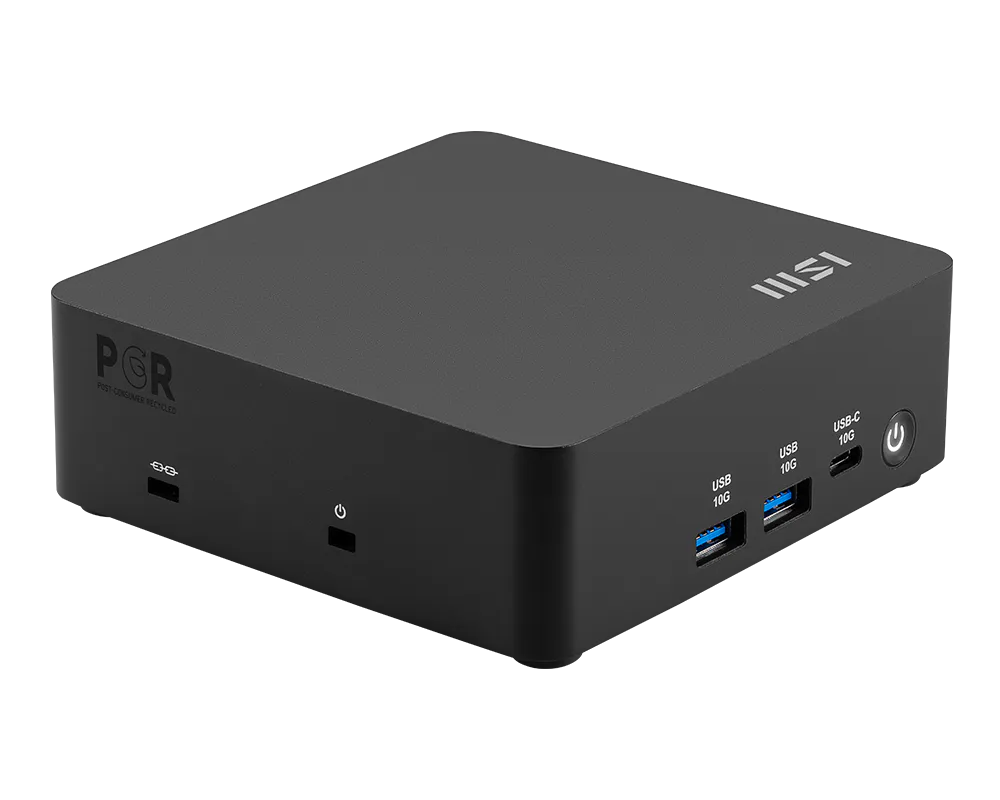 MSI Cubi NUC AI 1UMG-073AT – mini-PC, produktvinkel 1