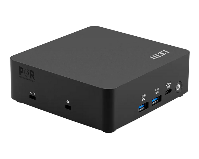 MSI Cubi NUC AI 1UMG-073AT – mini-PC, produktvinkel 1