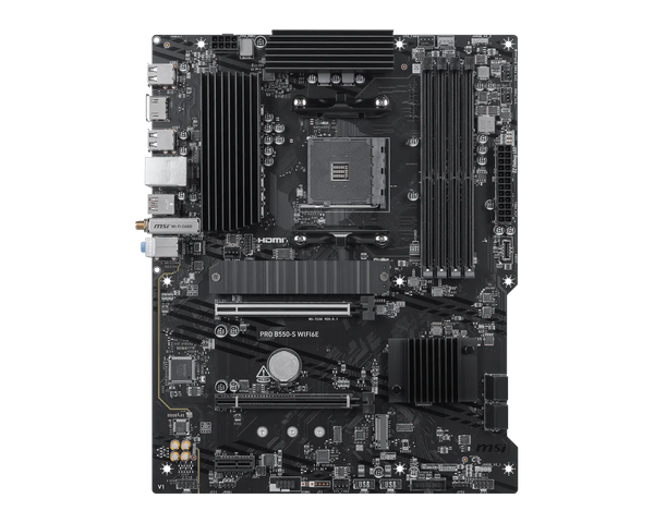 MSI PRO B550-S WIFI6E bundkort - AM4, ATX